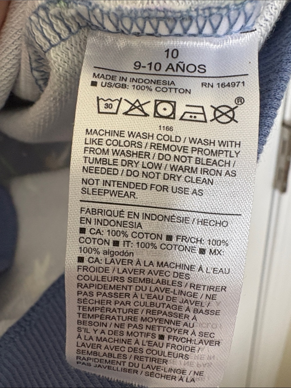 Janie and Jack Disney collection blue ffloral sweatshirt 10 NEW school, , fall - Picture 5 of 5